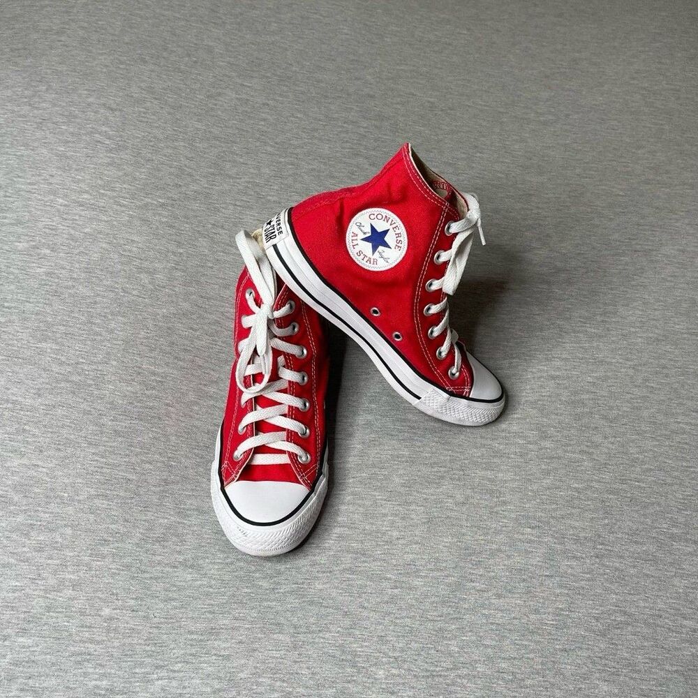 Converse Chuck Taylor Unisex Women’s All Star Red Canvas High-Top Sneaker Shoes